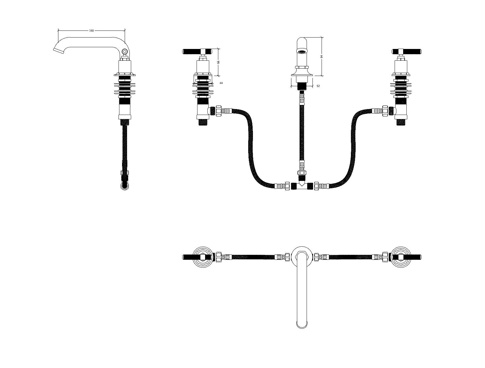 Cielo Three Hole Low Profile