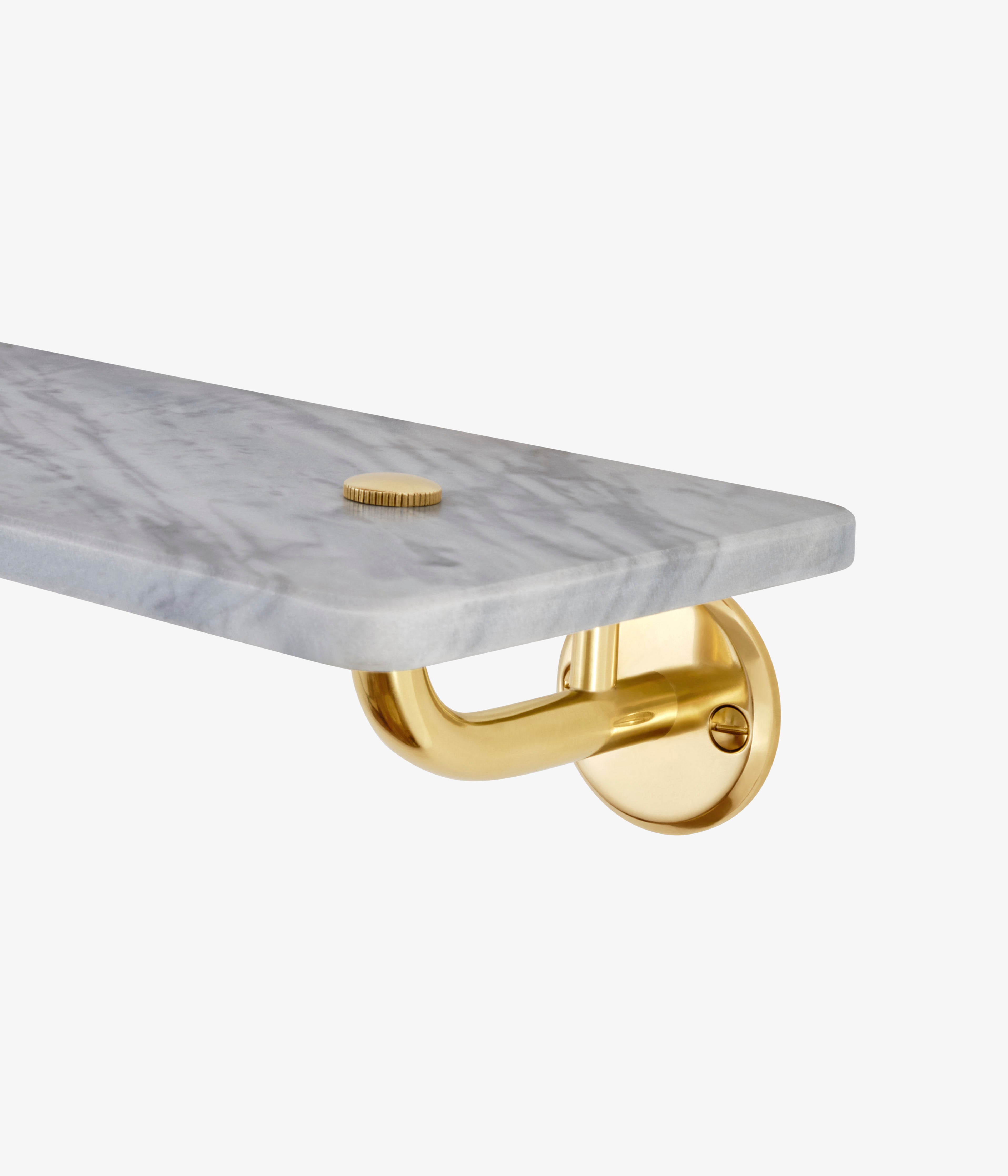 Classic Bardiglio Marble Shelf