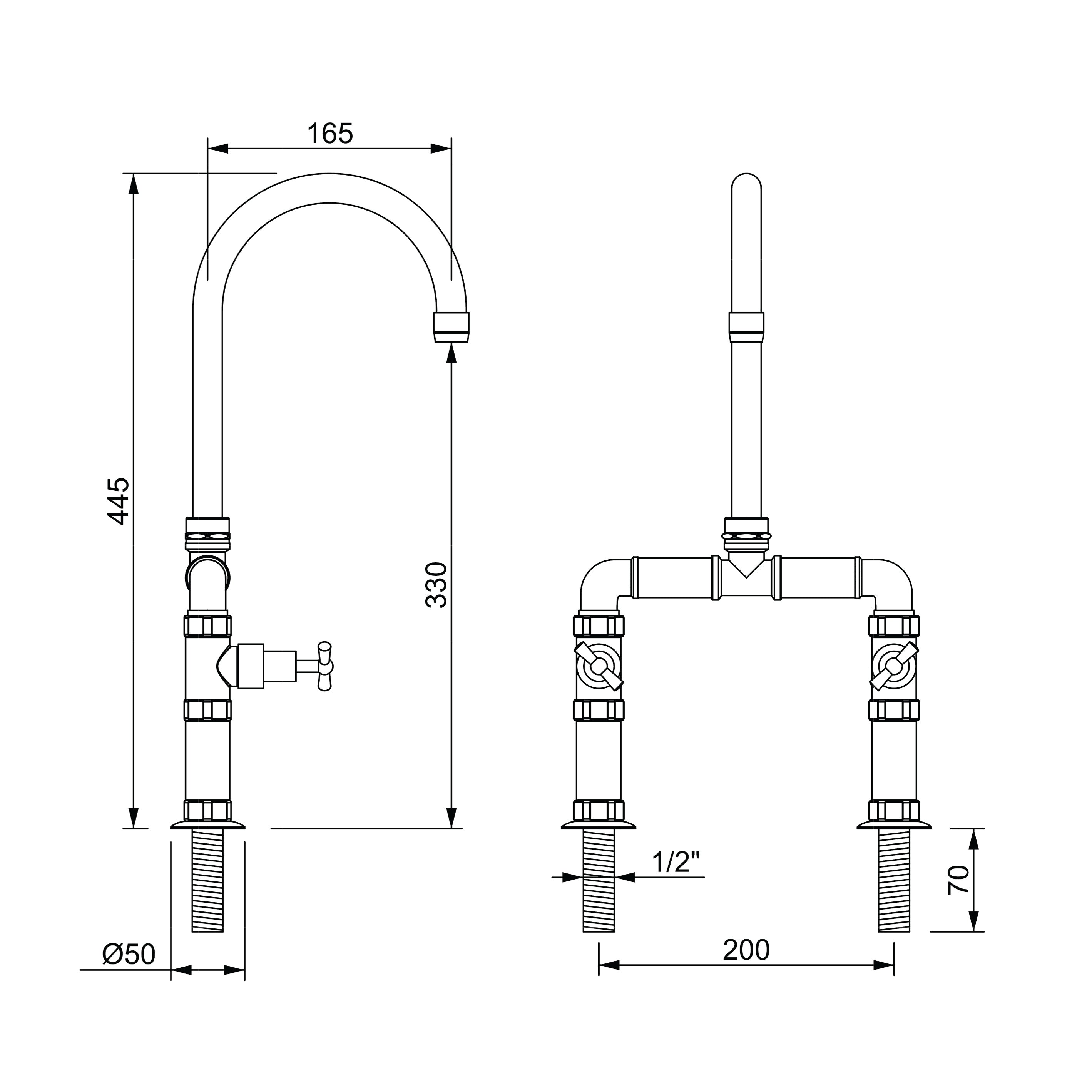 Farfalla Bridge Gooseneck
