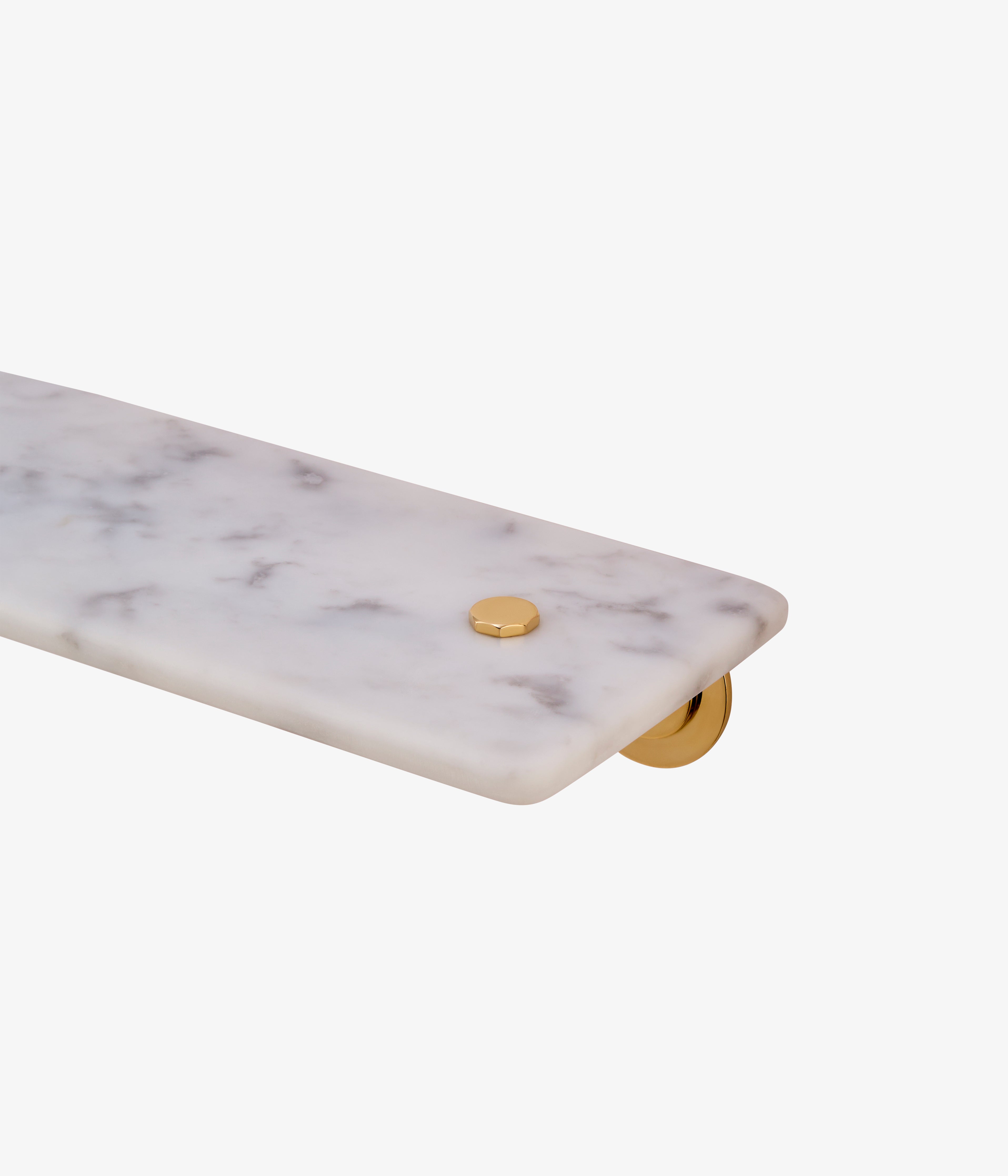 Classic Carrara Marble Shelf