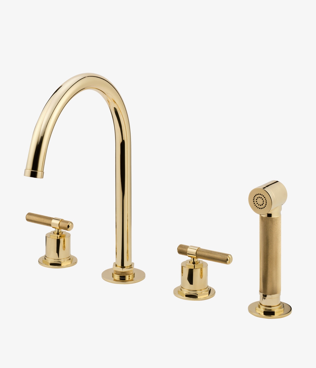 Cielo Aureo Three Hole Kitchen Set