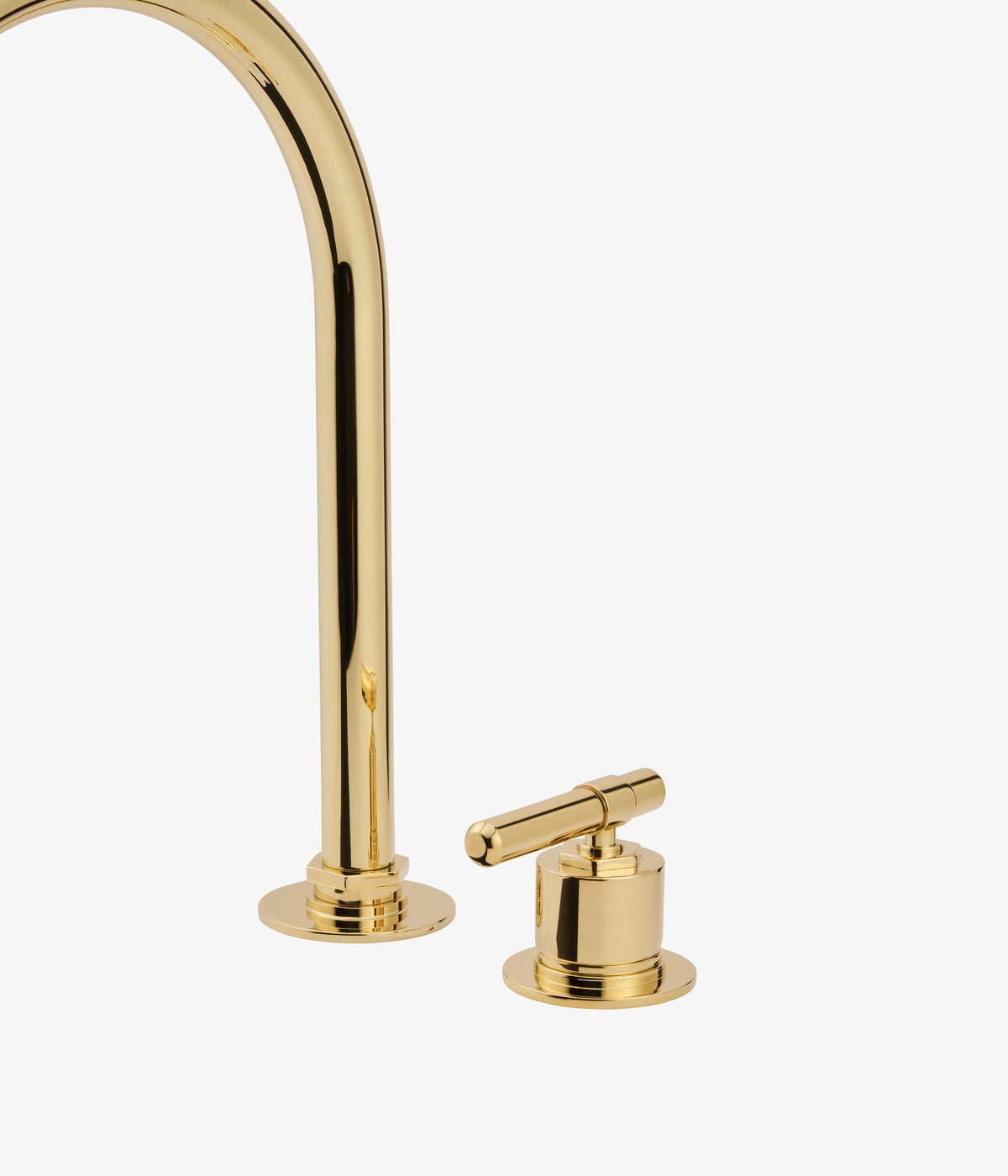 Cielo Sans Two Hole Mixer Gooseneck