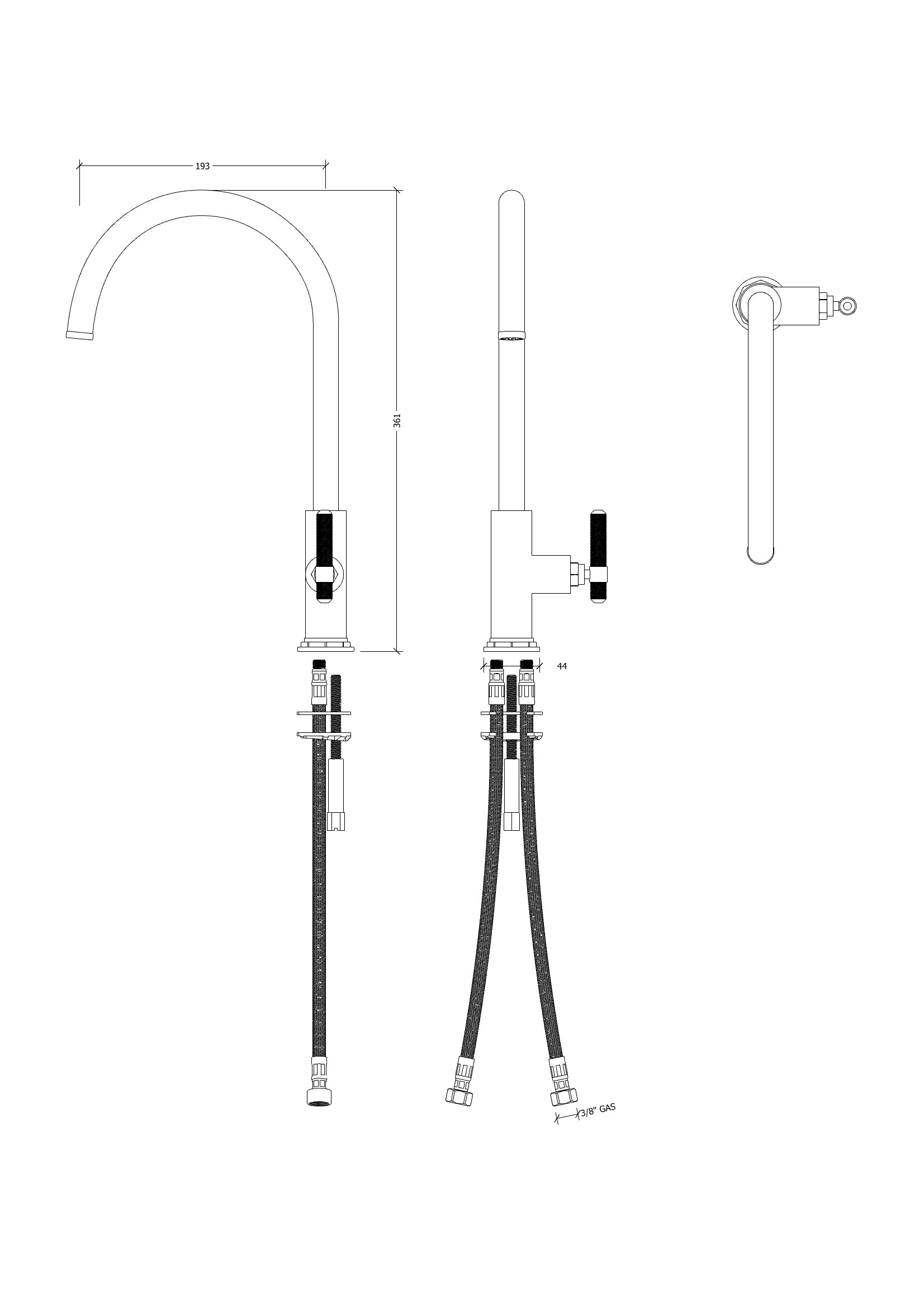 Cielo Side Lever Gooseneck