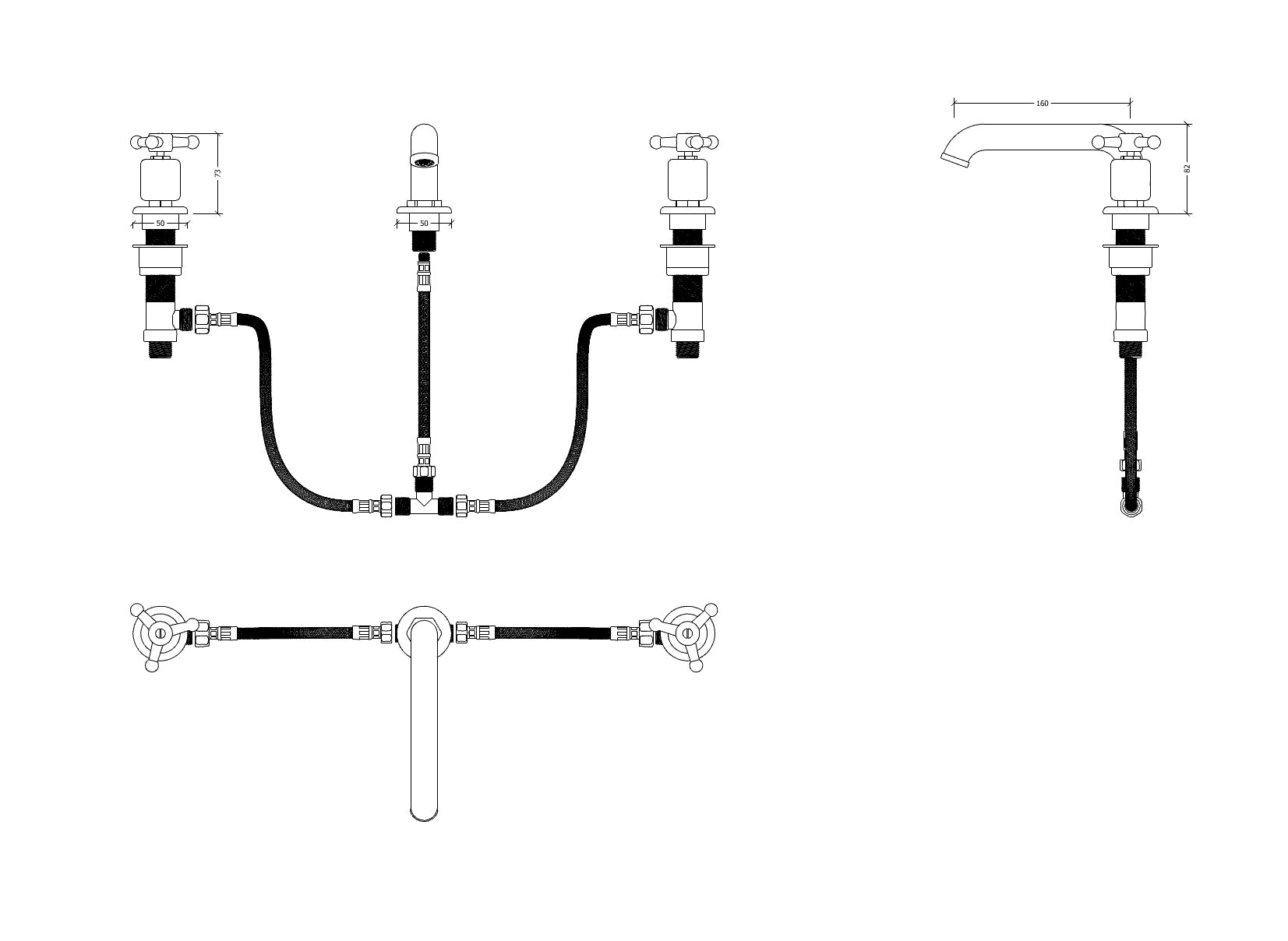 Kappa Three Hole Low Profile