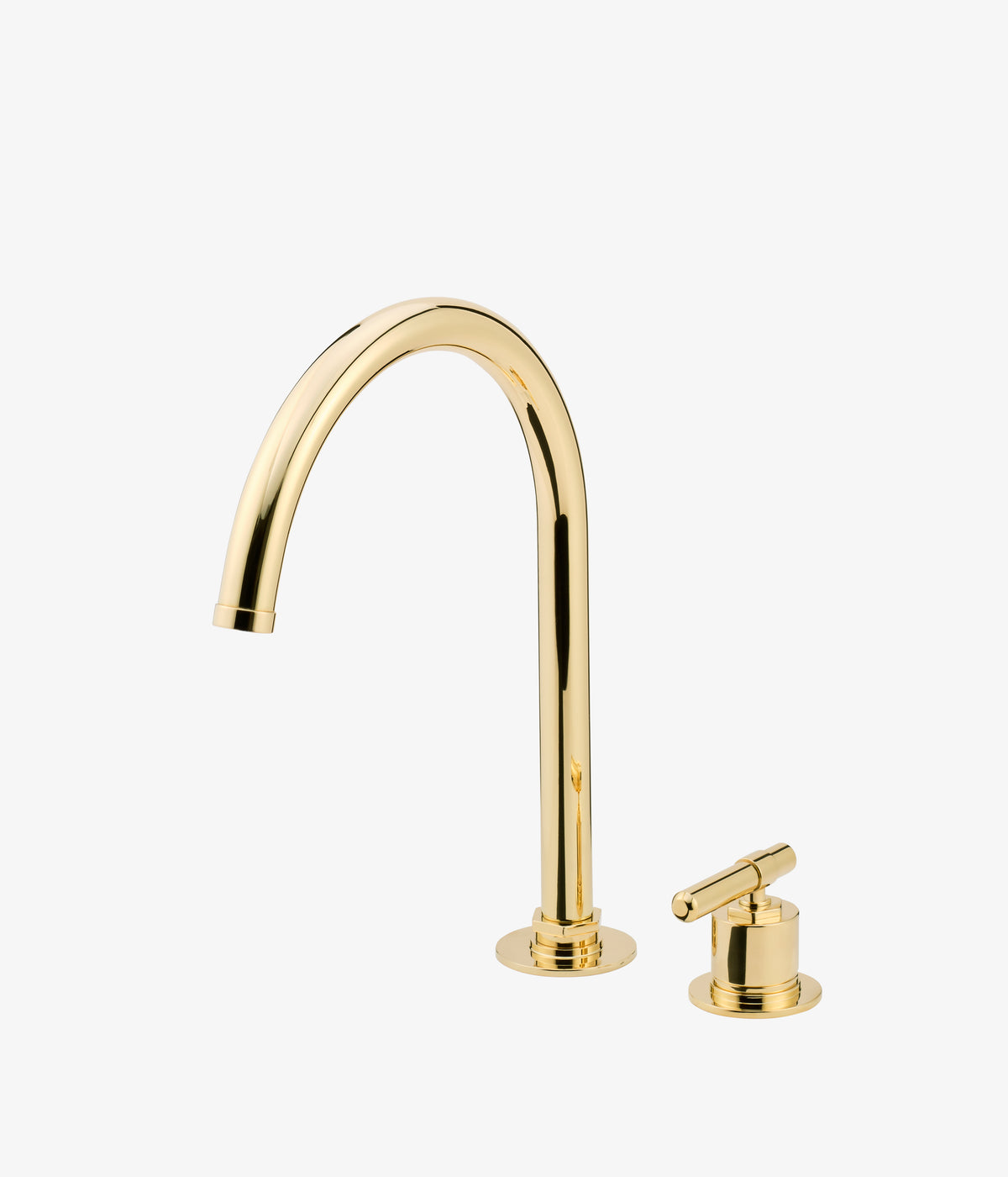 Cielo Sans Two Hole Mixer Gooseneck