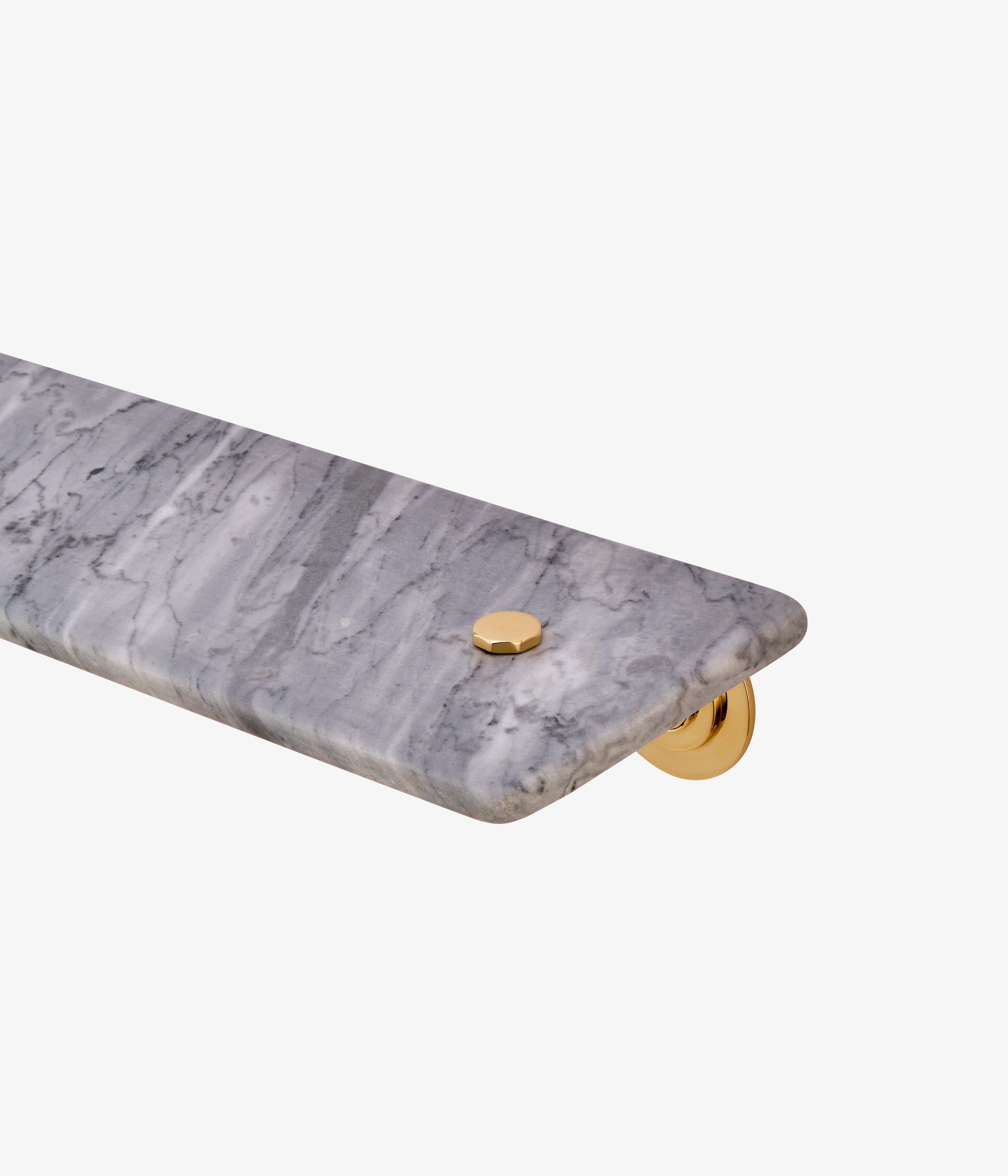 Classic Bardiglio Marble Shelf